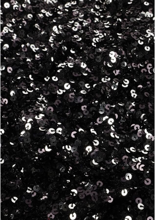 Notre-v Sprankelende Zwarte Pailletten Mini Jurk Black Dames - Foto 5