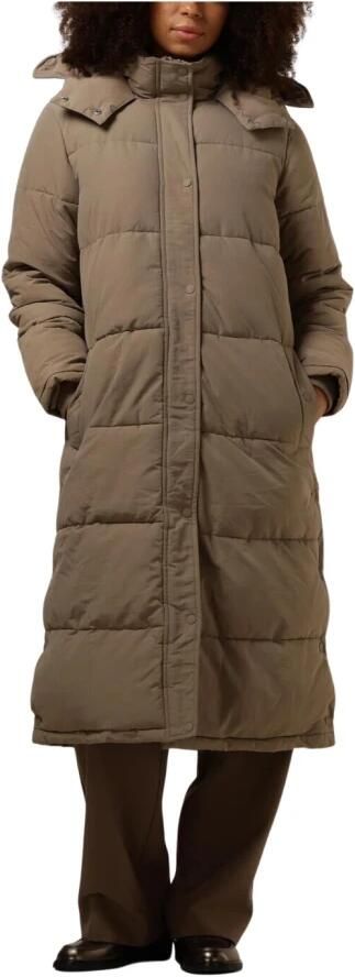 Notre-v Taupe Gewatteerde Winterjas Beige Dames - Foto 7