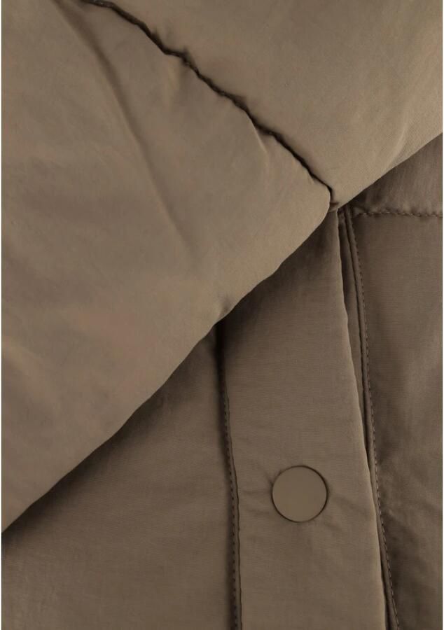 Notre-v Taupe Gewatteerde Winterjas Beige Dames - Foto 5