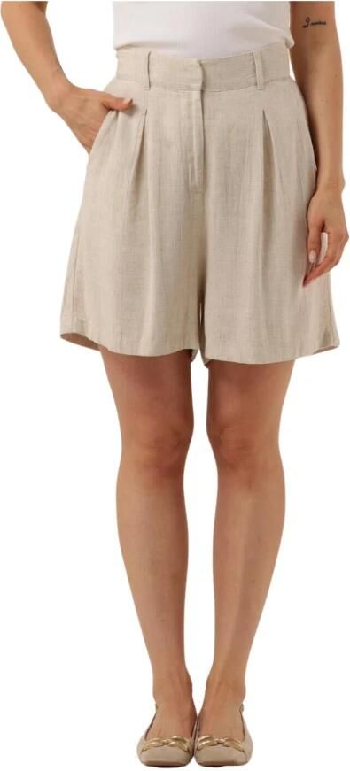 Notre-v Veelzijdige Beige Shorts voor Vrouwen Beige Dames - Foto 3