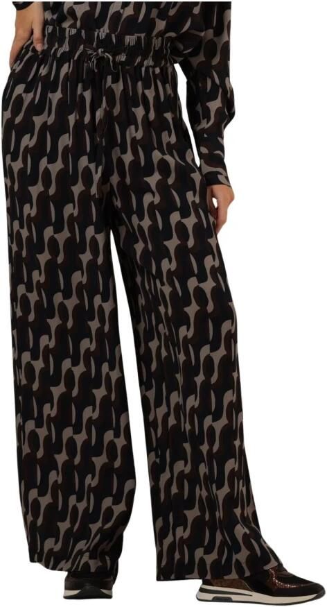 Notre-v Wijde Pijp Zwarte Broek Black Dames - Foto 5