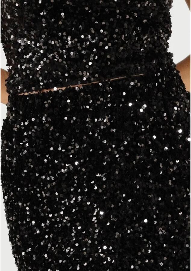 Notre-v Zwarte Midi Rok Nv-Embla Stijl Black Dames - Foto 4