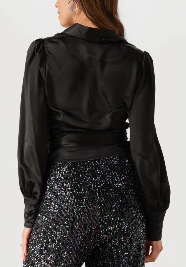 Notre-v Zwarte Wrap Top voor Vrouwen Black Dames - Foto 6