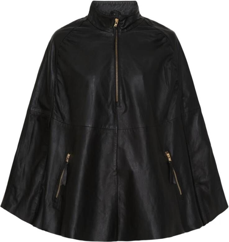 Notyz Leather Jackets Zwart Dames