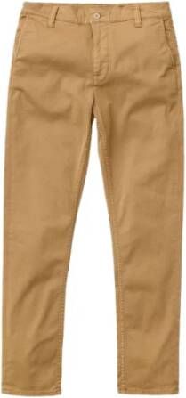 Nudie Jeans Eenvoudige Alvin Slim Fit -broek Beige Heren