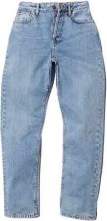 Nudie Jeans Retro Stonewash Highwaist Jeans Blue Dames