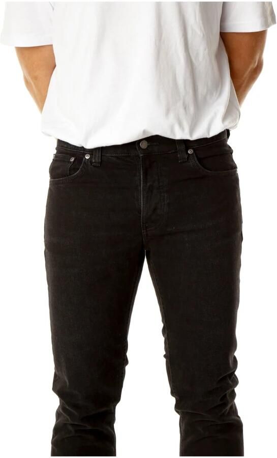 Nudie Jeans Comfort Stretch Slim Fit Jeans Black Heren - Foto 5