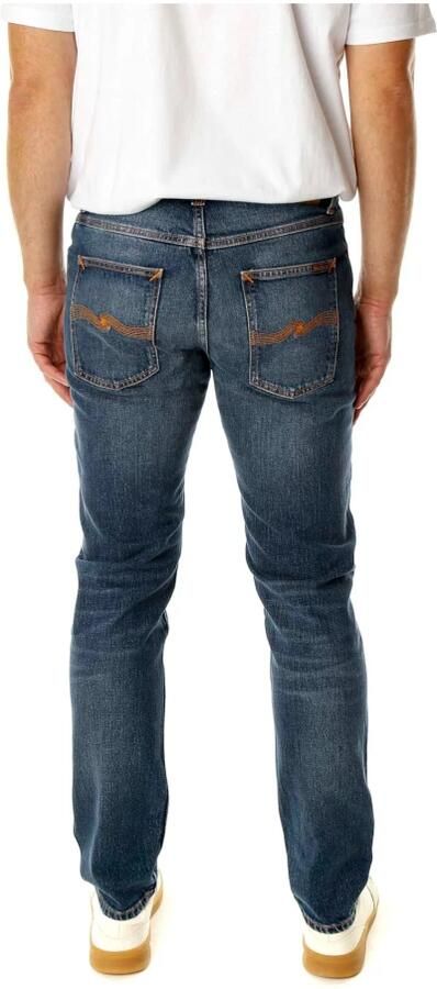 Nudie Jeans Comfort Stretch Slim Fit Jeans Blue Heren - Foto 5