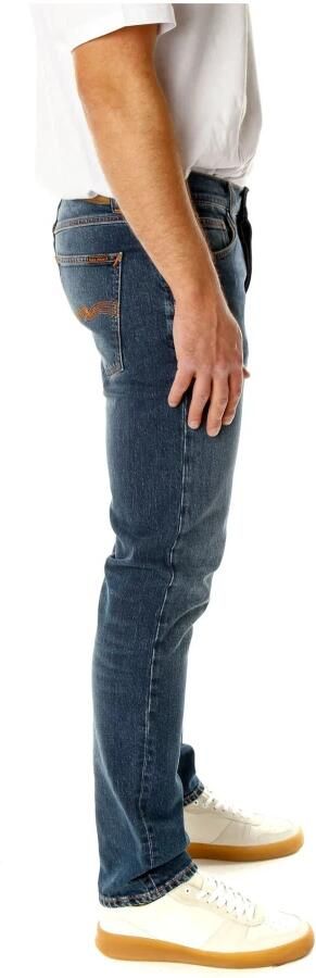 Nudie Jeans Comfort Stretch Slim Fit Jeans Blue Heren - Foto 6