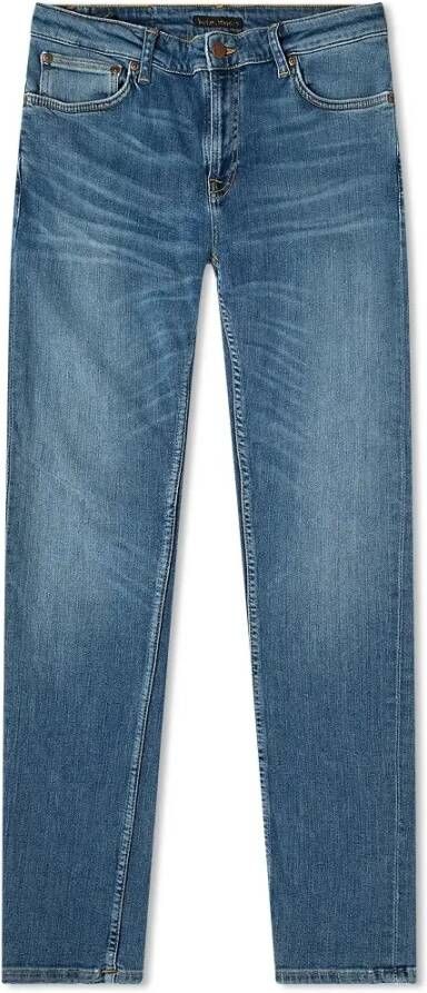 Nudie Jeans Skinny jeans Blauw Dames