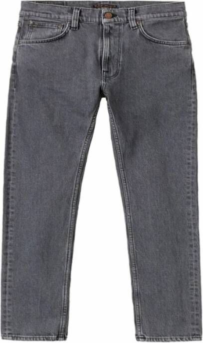 Nudie Jeans Slim-fit jeans Grijs Heren