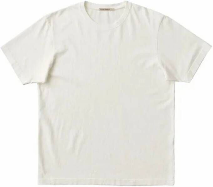 Nudie Jeans T-shirt Uno Everyday White Heren