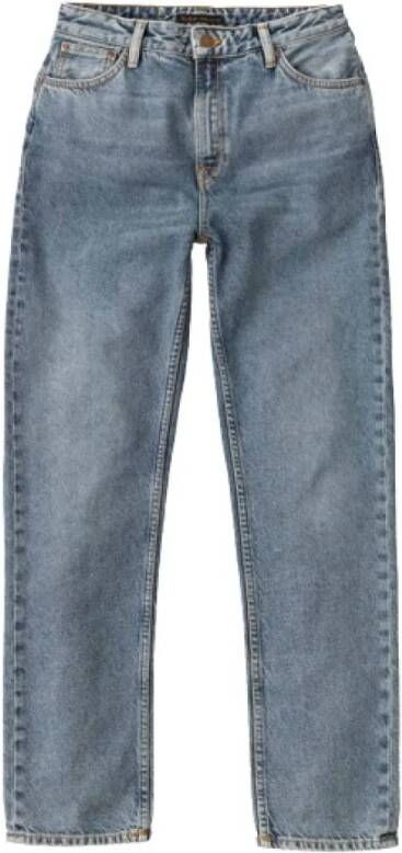 Nudie Jeans Verheven jeans Blauw Dames