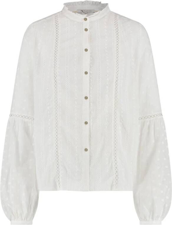 Nukus Blouse lange mouw Beige Dames