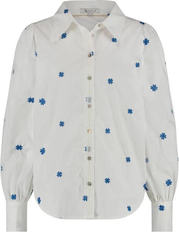 Nukus Blouse lange mouw Wit Dames