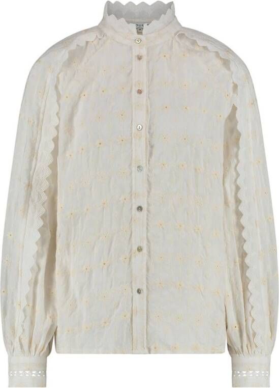 Nukus Blouse lange mouw Wit Dames