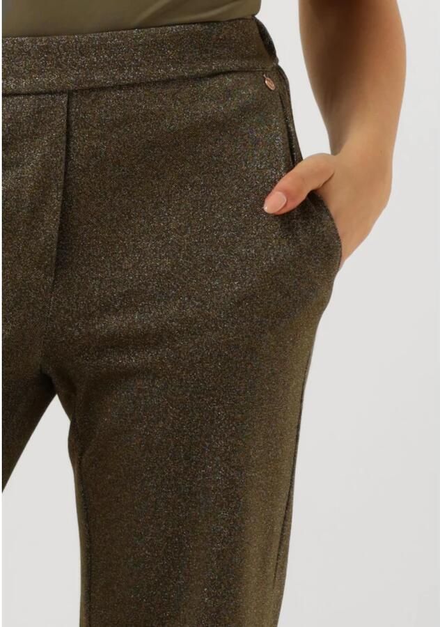 Nukus Elegante Lurex Broek voor Vrouwen Green Dames