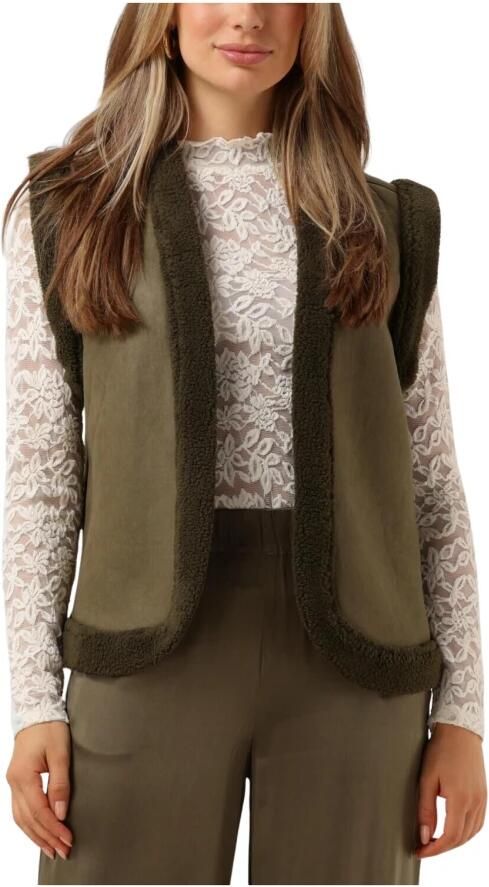 Nukus Elegante Olijf Gilet voor Vrouwen Green Dames - Foto 3