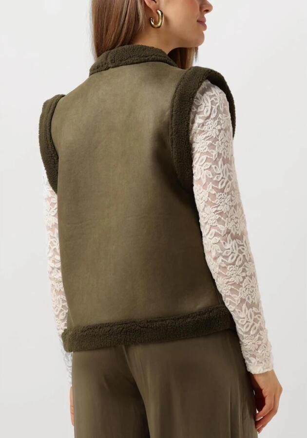 Nukus Elegante Olijf Gilet voor Vrouwen Green Dames - Foto 2