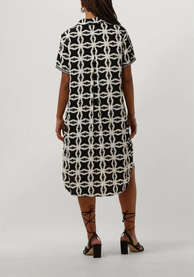 Nukus Zwart en Wit Midi Jurk Marloe June Multicolor Dames - Foto 2