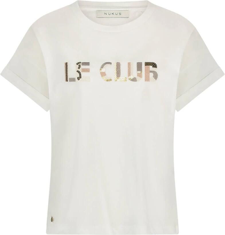 NUKUS Dames Tops & T-shirts Femke Shirt Le Club Gebroken Wit - Foto 10