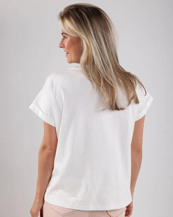 NUKUS Dames Tops & T-shirts Femke Shirt Le Club Gebroken Wit - Foto 9