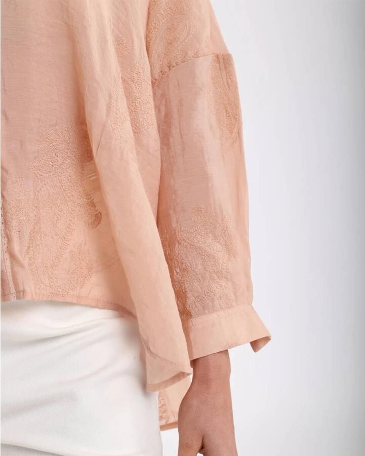 Nukus Geborduurde Rosan Blouse Pink Dames - Foto 2