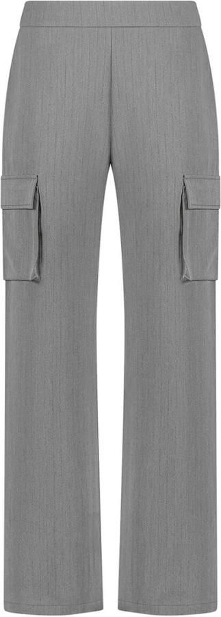 Nukus Grijze Hamburg Broek met Glitter Strepen Gray Dames - Foto 9