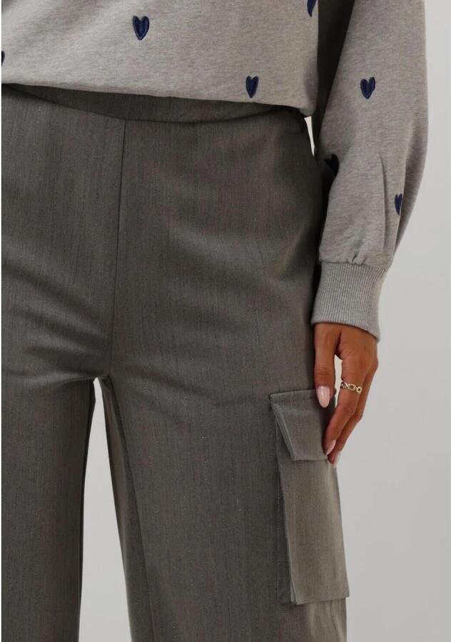 Nukus Grijze Hamburg Broek met Glitter Strepen Gray Dames - Foto 7