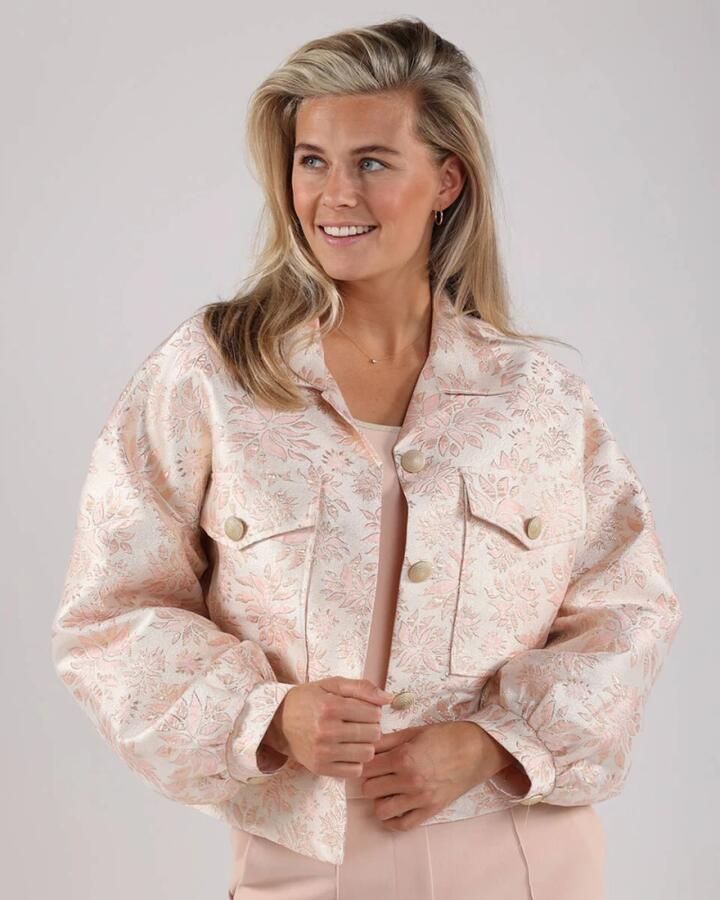 NUKUS Dames Jassen Harmony Jacket Flower Roze