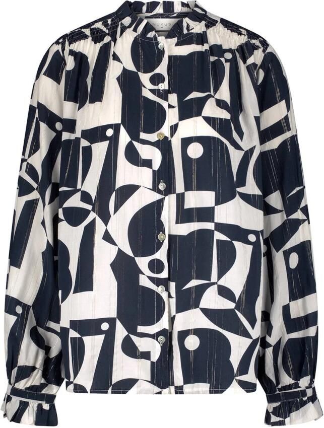 Nukus Jenna Blouse Lange Mouw Multicolor Dames