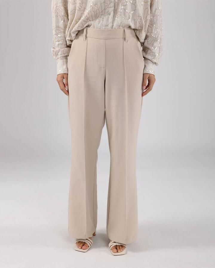 Nukus Jill Pants in Zandkleur Beige Dames - Foto 5