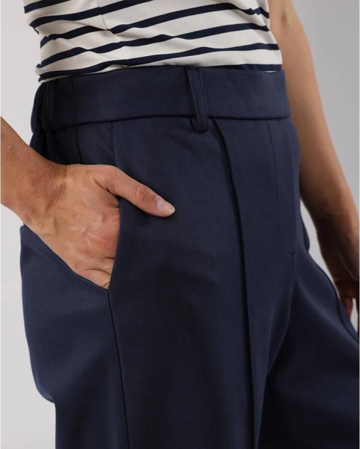 NUKUS Dames Broeken Jill Pants Suedine Donkerblauw - Foto 8