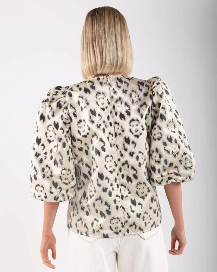 Nukus Korte mouw Delilah Blouse Panther Multicolor Dames - Foto 5