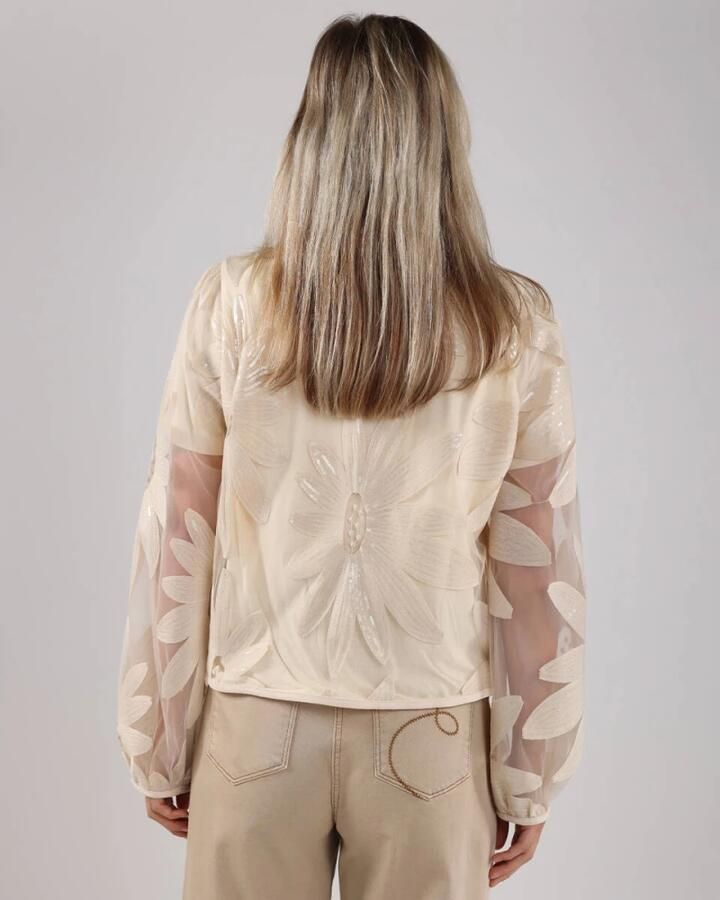 NUKUS Dames Truien & Vesten Millie Cardigan Paillet Zand - Foto 2