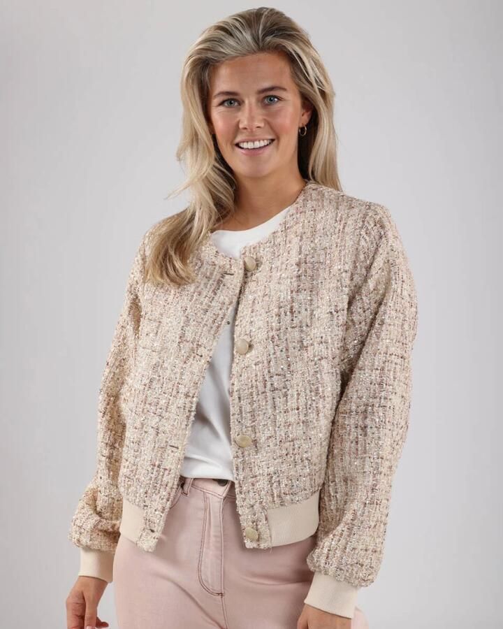 Nukus Pailletjasje Maureen Upgrade Stijl Beige Dames