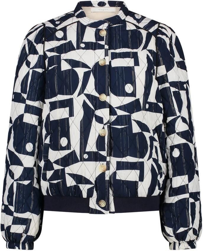 Nukus Romee Stijlvolle Jas Blue Dames