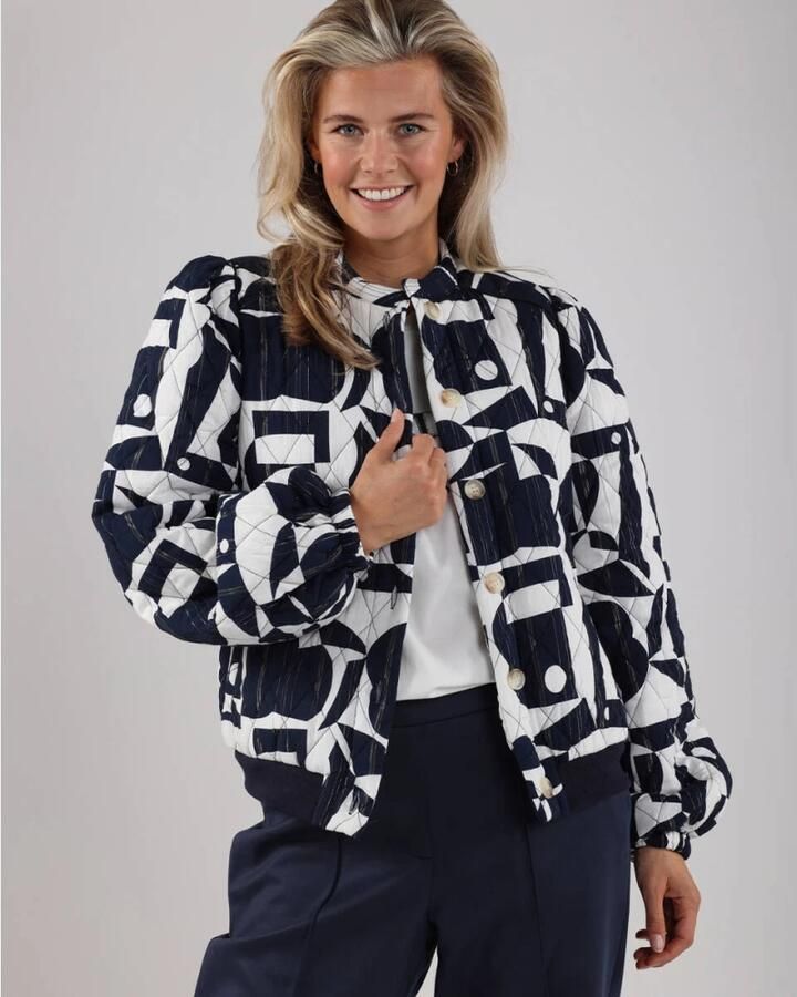 Nukus Romee Stijlvolle Jas Blue Dames - Foto 2