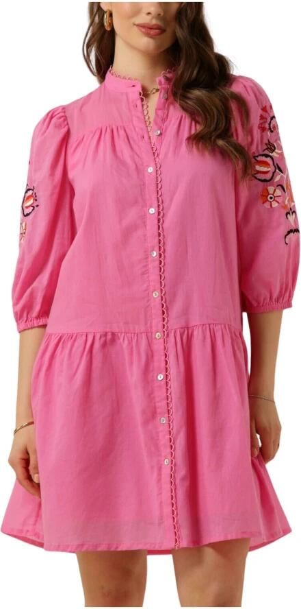 NUKUS Dames Jurken Ame Dress Embroidery Roze - Foto 3