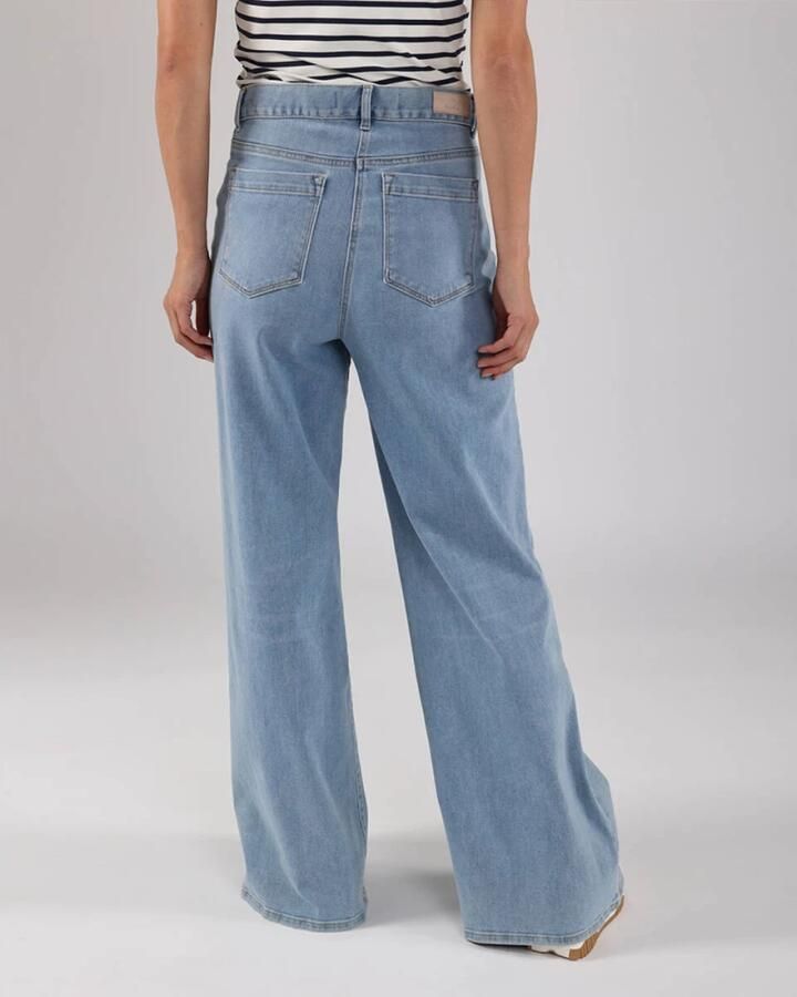 NUKUS wide leg high waist jeans light blue denim - Foto 6