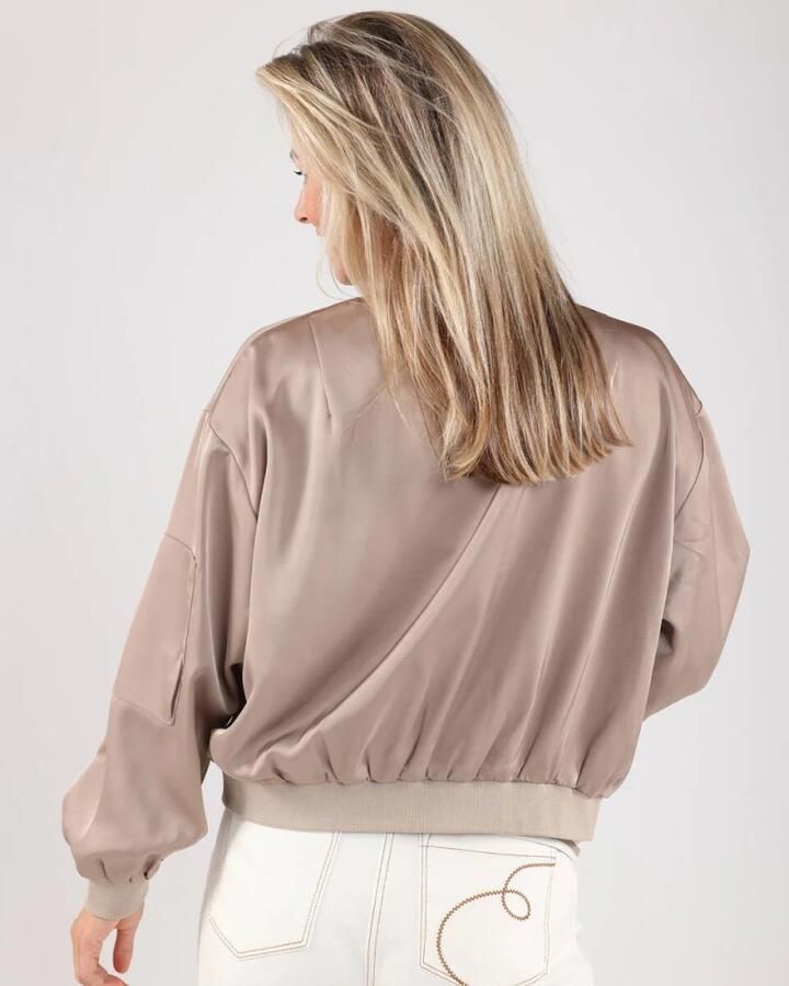 Nukus Stijlvolle Noell Bomberjas voor vrouwen Beige Dames - Foto 2