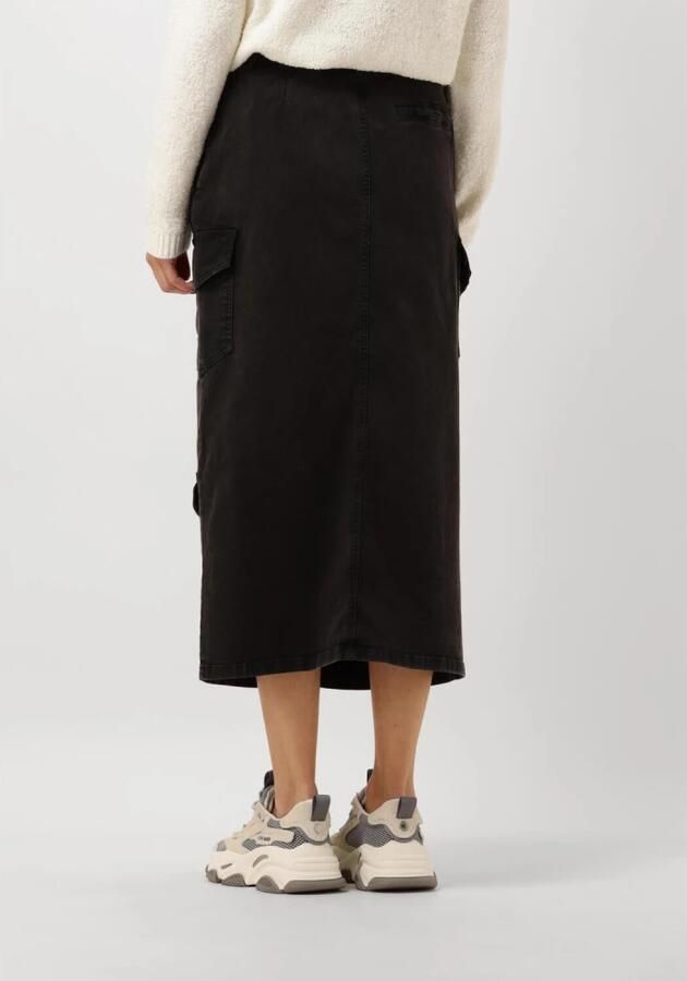 Nukus Veelzijdige Zwarte Midi Rok Black Dames - Foto 5