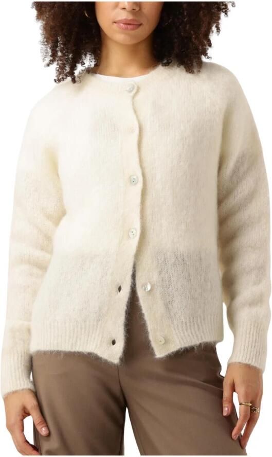 Nukus Witte Cardigan Loren Stijlvolle Garderobe Toevoeging Beige Dames - Foto 3