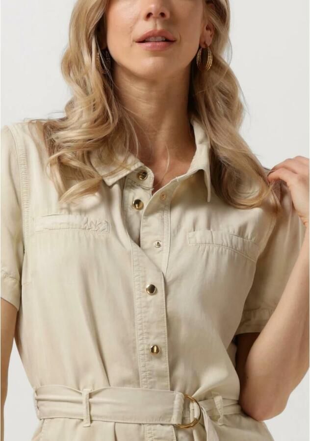 Nukus Zandkleurige Jumpsuit Tessel Short Beige Dames