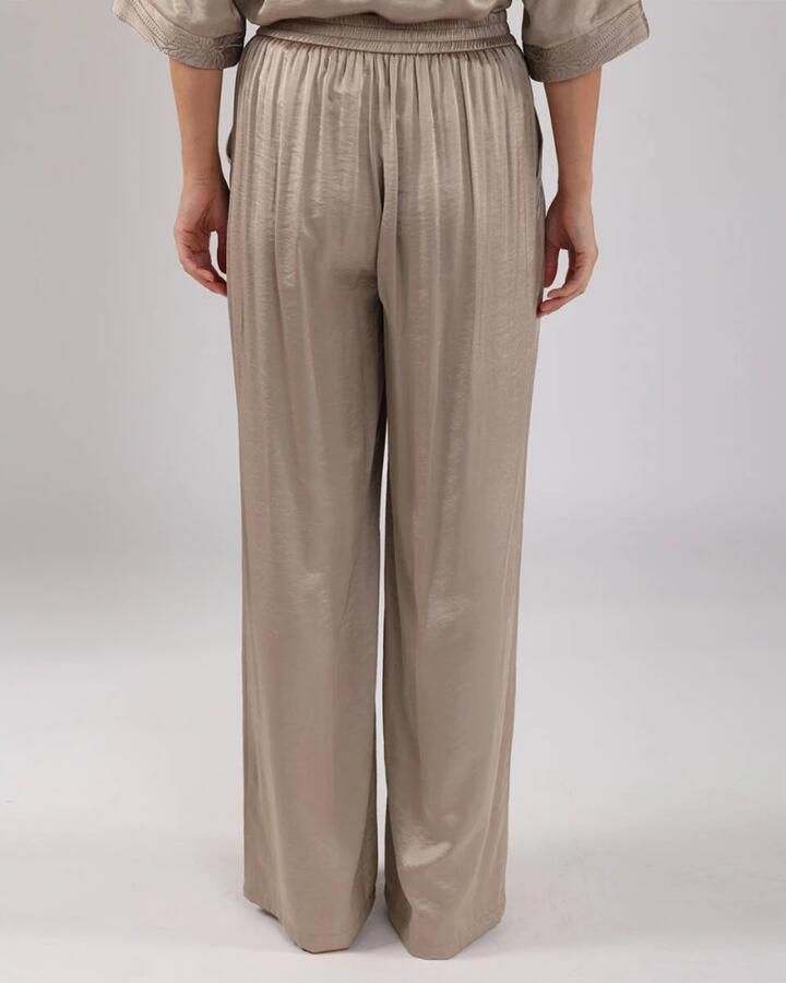 Nukus Zijden Josephine Broek in Bruin Brown Dames - Foto 2