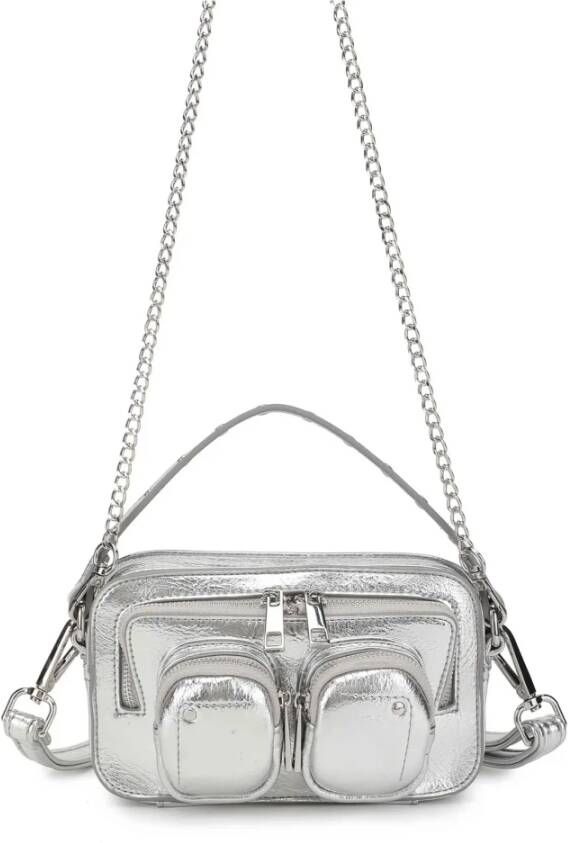 Núnoo Helena Schoudertas Gerecycled Materiaal Gray Dames