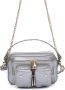 Núnoo Zilver Metallic Crossbody Tas Grijs Dames - Thumbnail 2