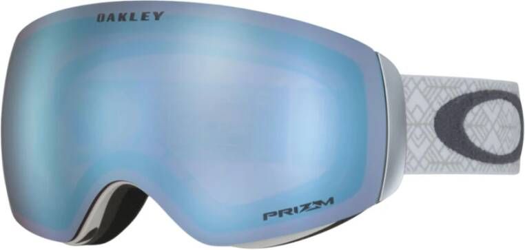 Oakley Stijlvolle Matte Black Camo Zonnebril Blue Heren