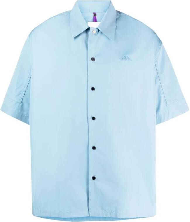 Oamc Shirts met korte mouwen Blauw Heren
