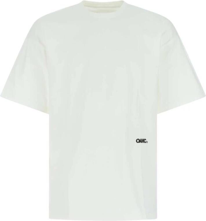 Oamc Wit katoenen oversized t-shirt White Heren